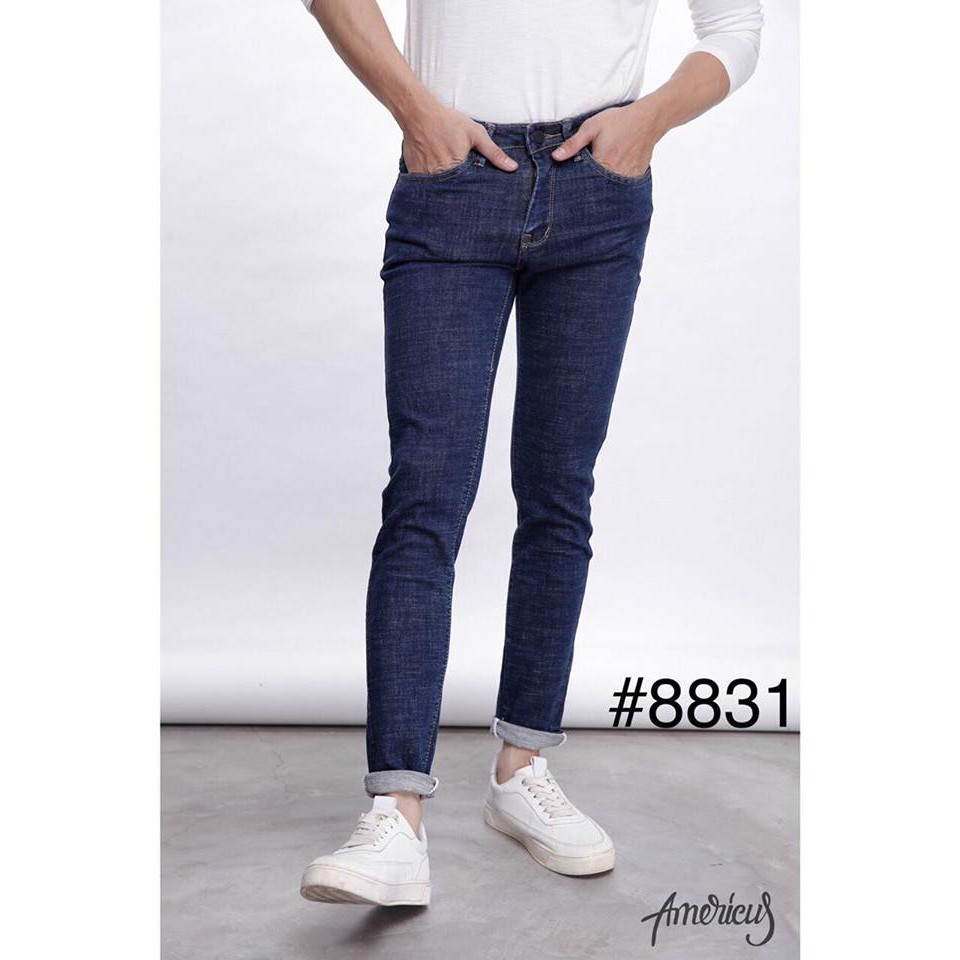Quần jean trơn xanh đen cao cấp - 667