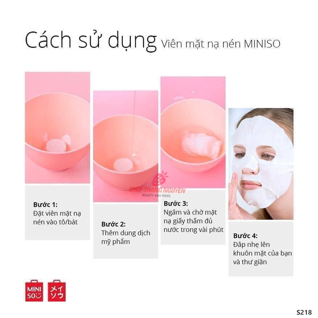 Mặt Nạ Viên Giấy - Mặt Nạ Nén Miniso | BigBuy360 - bigbuy360.vn