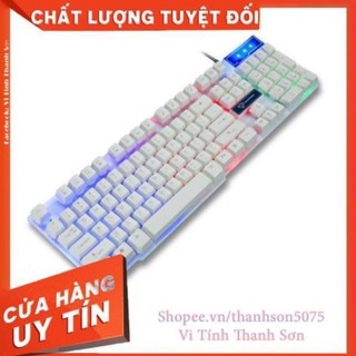 [Mã TH10KD20  hoàn đến10K xu] Bàn Phím Giả Cơ Game DIVIPARD GK50 LED 7 Màu (Trắng) - Vi Tính Thanh Sơn