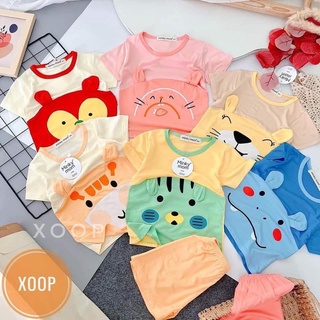 Bộ Minky Mom cao cấp ngắn tay thun lạnh cho bé trai bé gái từ 6kg- 18kg