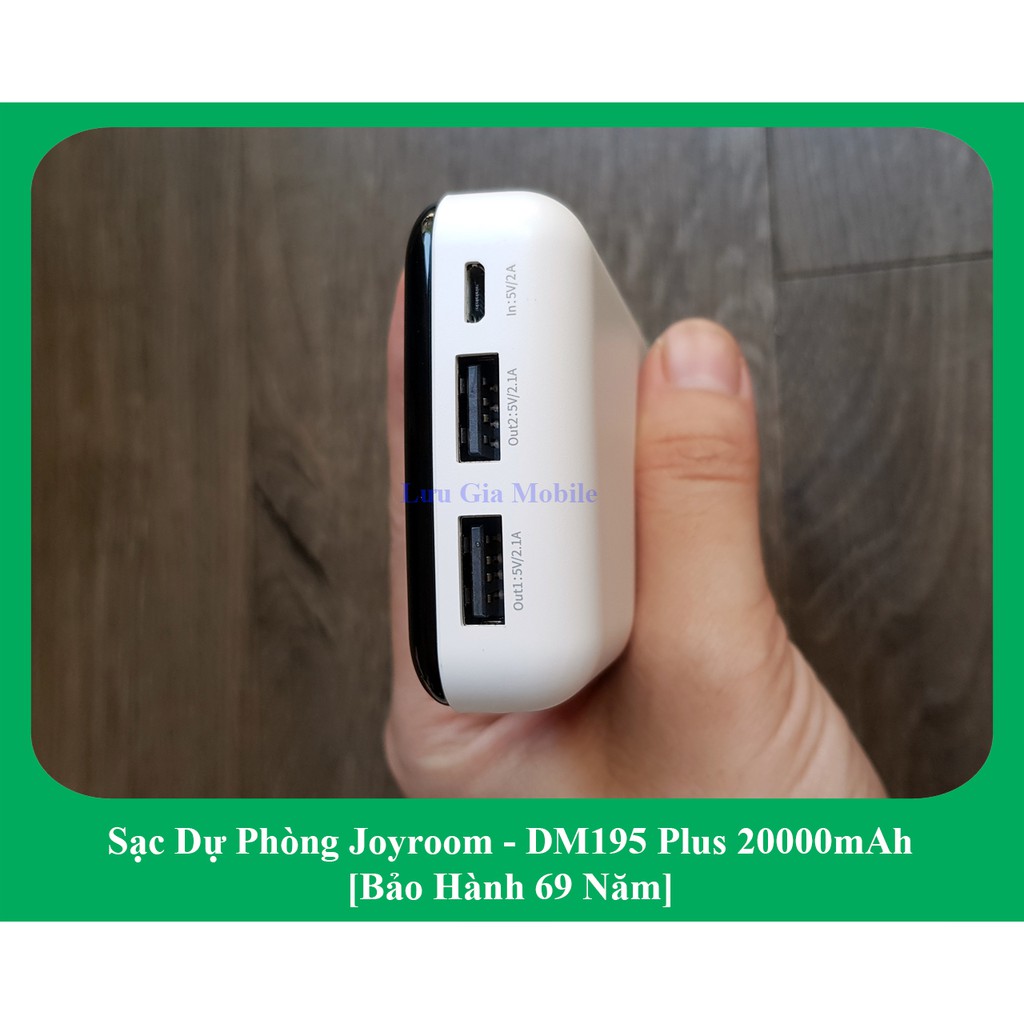 SẠC DỰ PHÒNG CHÍNH HÃNG 20000 mAh JOYROOM D-M195 PLUS - Bảo hành 69 năm