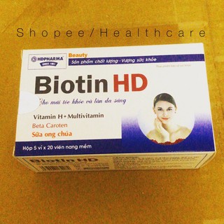 [Chính hãng] viên uống Biotin HD giảm rụng tóc, mịn da