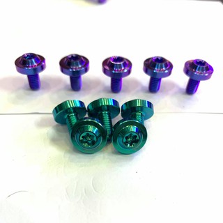 Ốc GR5 Titanium 5 ly 1 phân đầu dù nhỏ (5*10) gắn nhiều vị trí như carte Sirus, bọc sên Sirus
