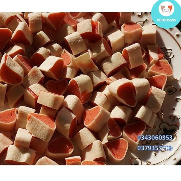 BÁNH THƯỞNG CHO CHÓ CAO CẤP NHÌU MÙI VỊ GÓI 100G