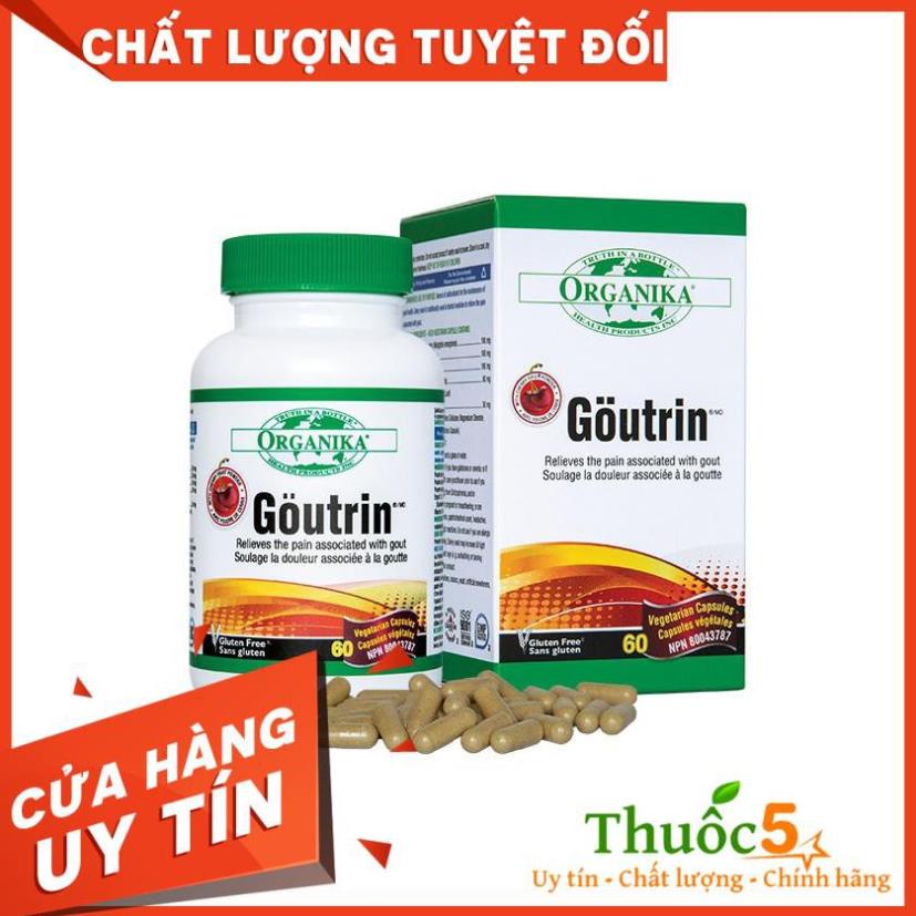 GOUTRIN ORGANIKA Viên uống  giảm đau nhức, giảm gout hiệu quả hộp 60 viên