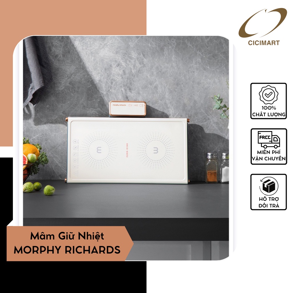 Mâm Giữ Nhiệt MORPHY RICHARDS Hiện Đại, Thiết Kế Sang Trọng, Tiện Lợi, Tô Điểm Cho Căn Bếp, Hàng Nội Địa Trung