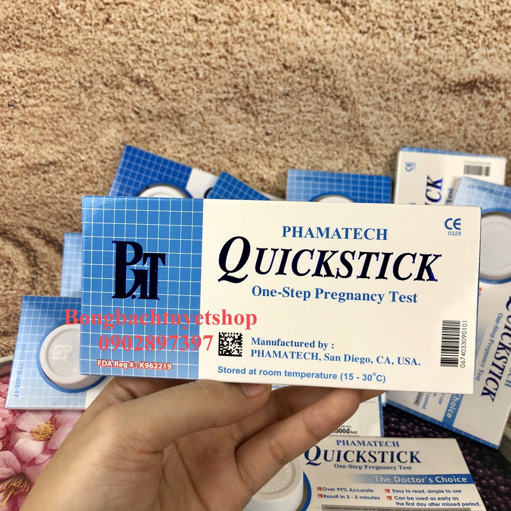 Que thử thai Quickstick hàng chính hãng