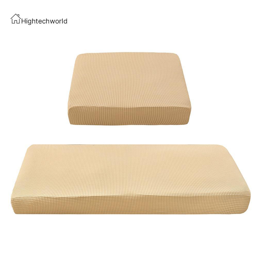 Hightechworld Removable Beige Knitted Sofa Cover Stretch Couch Towel Tight Wrap Slipcover