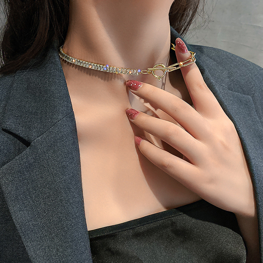 Vòng Cổ Choker Đính Đá Thời Trang Dành Cho Nữ