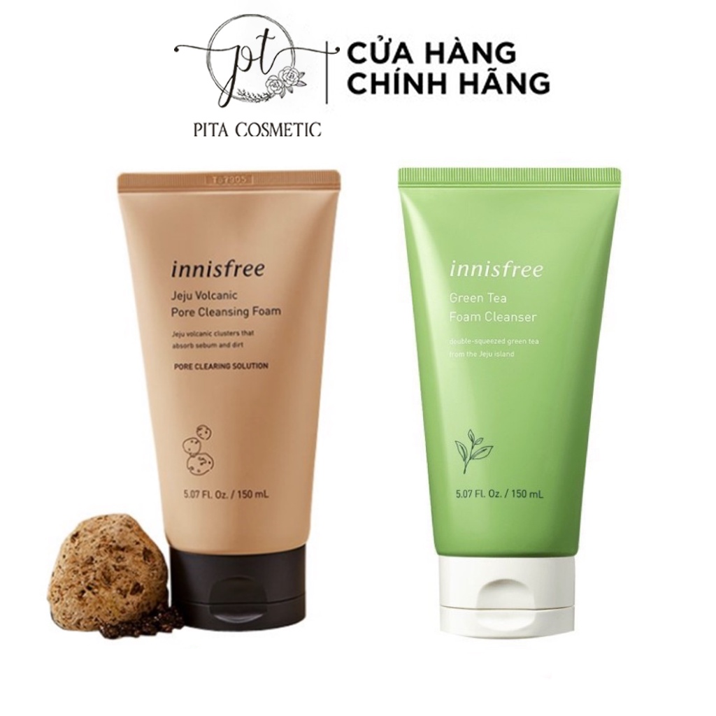 Sữa Rửa Mặt Innisfree Trà Xanh Sữa Rửa Mặt Trà Xanh Làm Sạch Sâu Dưỡng Ẩm Dịu Da HOKA SHOP