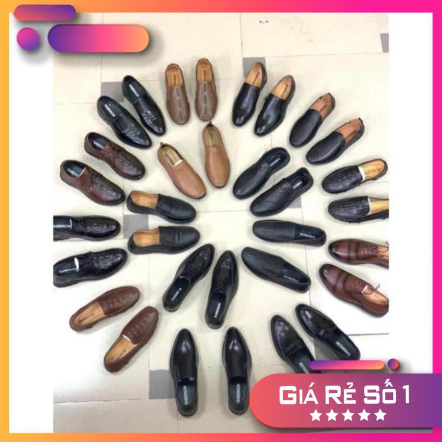 [Sale 3/3] [XẢ KHO ĐỒNG GIÁ 259K] GIÀY NAM DA BÒ THẬT ISHOESVN GIÁ 259k Sale 11 -op1 ' 𝄒 : ! ; ;