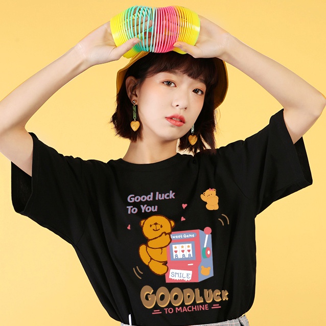 Áo thun Oversize Nam Nữ Gấu Machiko
