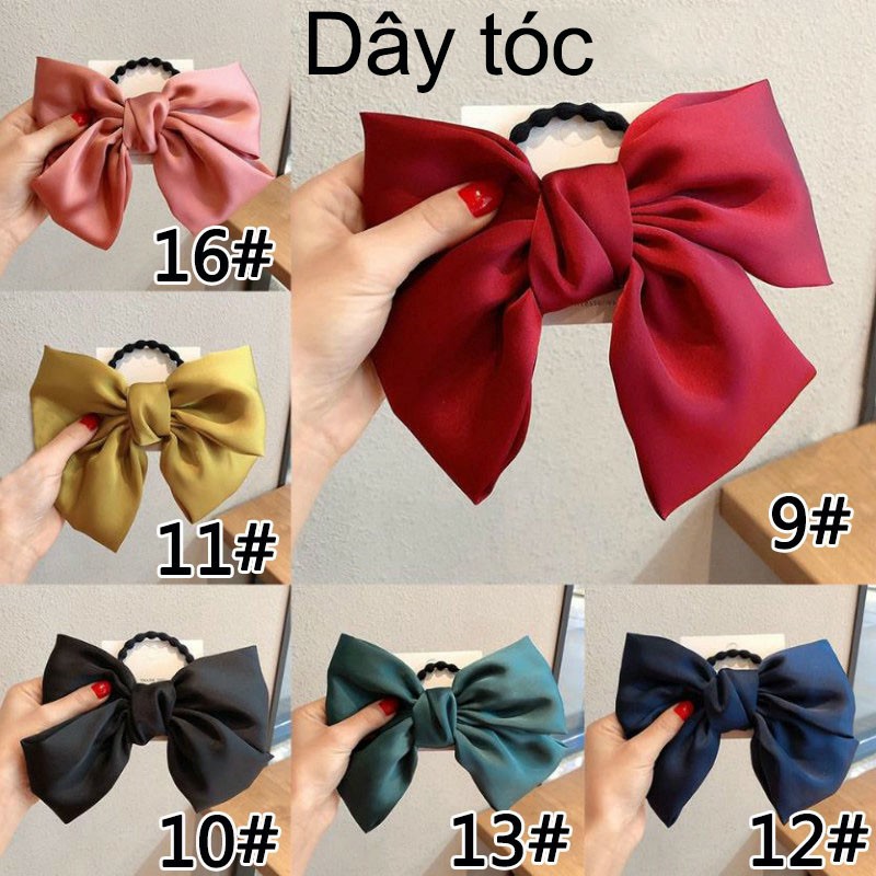 DÂY BUỘC TÓC NƠ BẢN TO SIÊU XINH | VIDEO THẬT | SHOP BEECOW