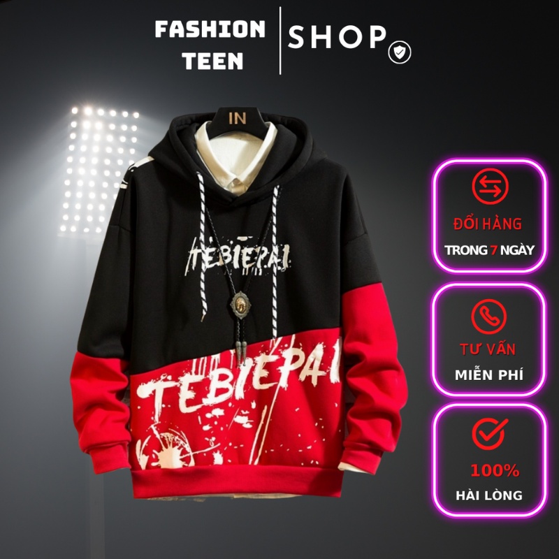 Áo Khoác Hoodie Phối Màu Thời Trang Nam Nữ, Chuẩn Đẹp, Dài Tay, Có Nón, Mặc Đi Chơi dã ngoại, Mix cặp mix nhóm càng xinh