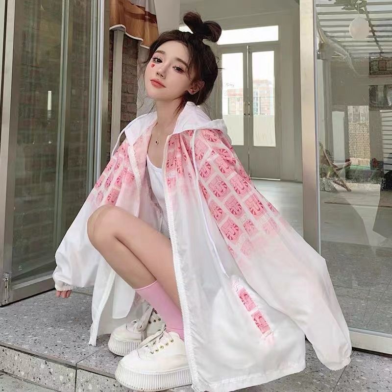 Áo Khoác Cardigan Mỏng Chống Nắng Màu Sắc Gradient Phong Cách Hàn Quốc Thời Trang Mùa Hè Cho Nữ