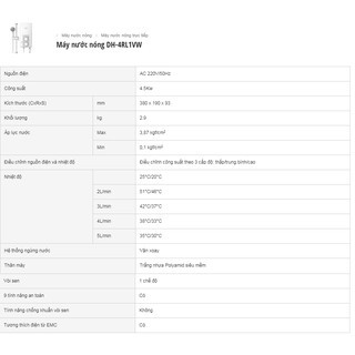 Máy nước nóng Panasonic DH-4RL1VW