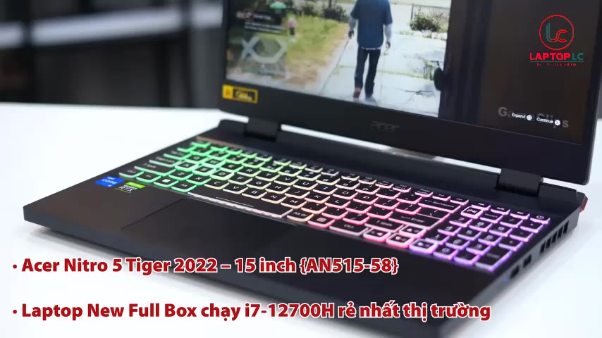 [Máy Mới] Laptop Acer Nitro 5 Tiger 2022(AN515-58)(Core i7–12700H/8GB/SSD 512GB NVMe/NVIDIAGeForce RTX 3050Ti)[Laptoplc] | BigBuy360 - bigbuy360.vn