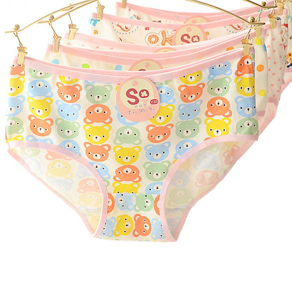 Quần lót cotton nữ in hoạt hình