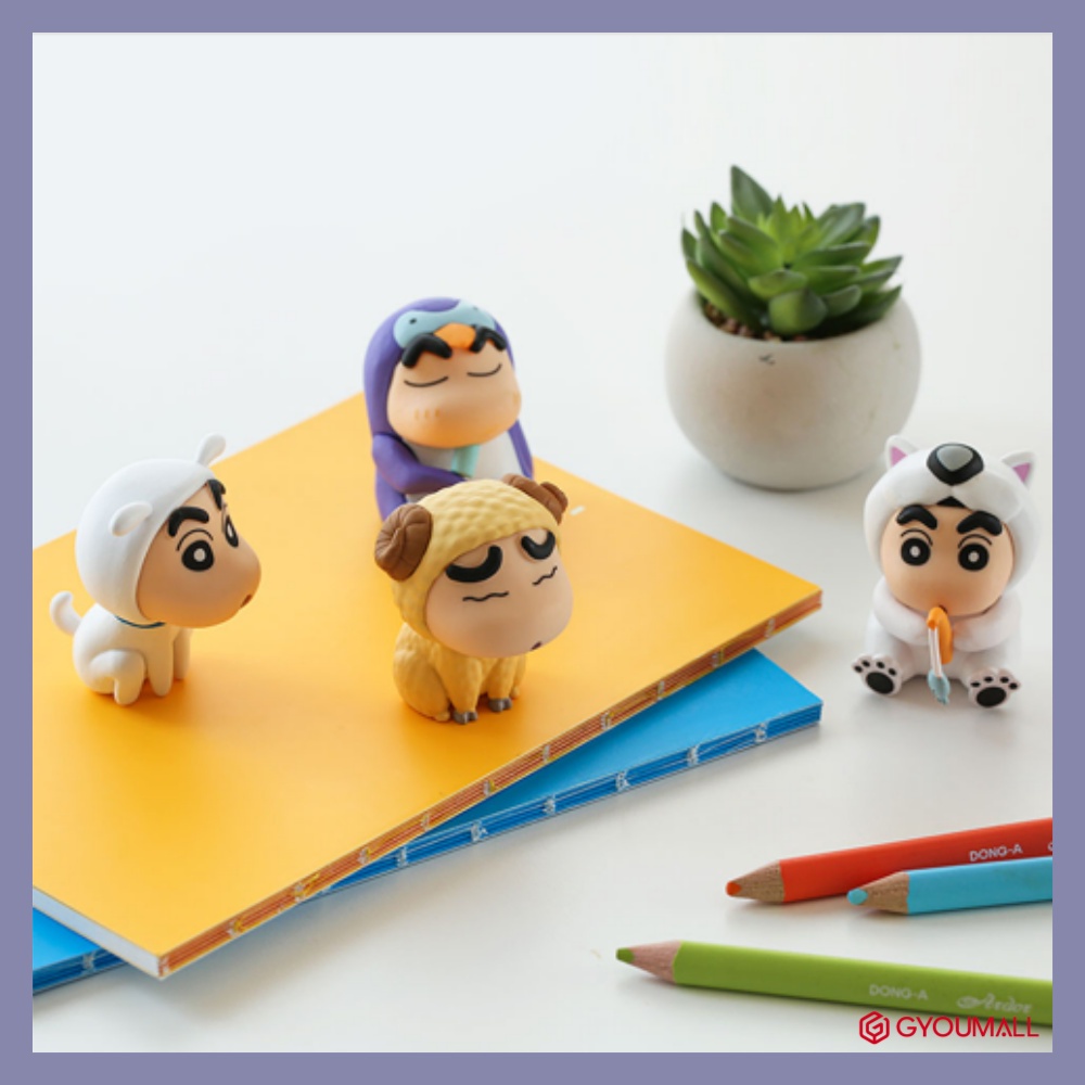Set 4 mô hình nhân vật hoạt hình dễ thương