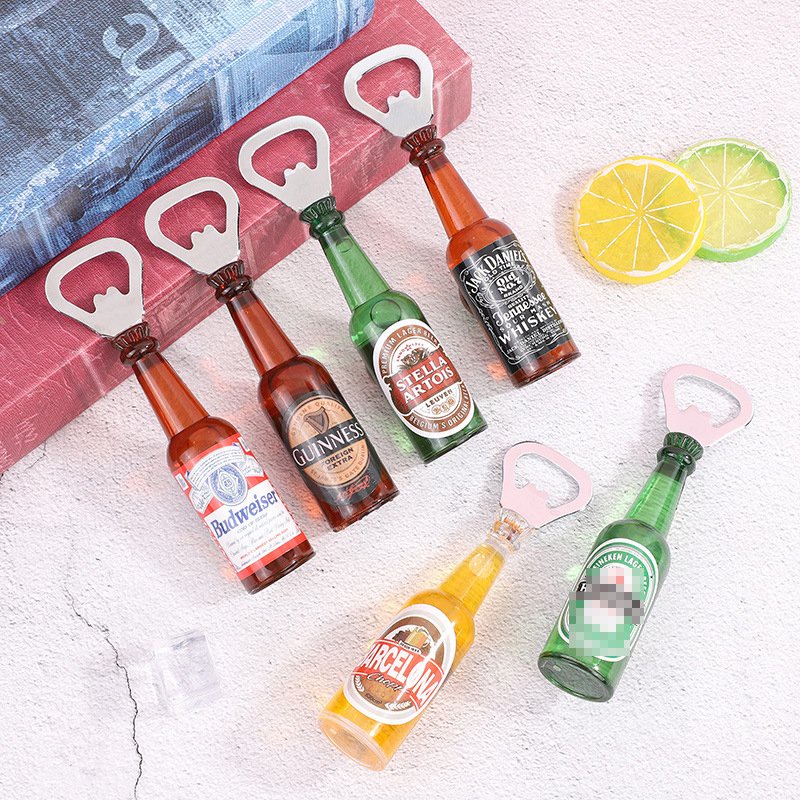 Khui mở nắp bia có nam châm gắn tủ lạnh hình chai soda, chai bia sáng tạo