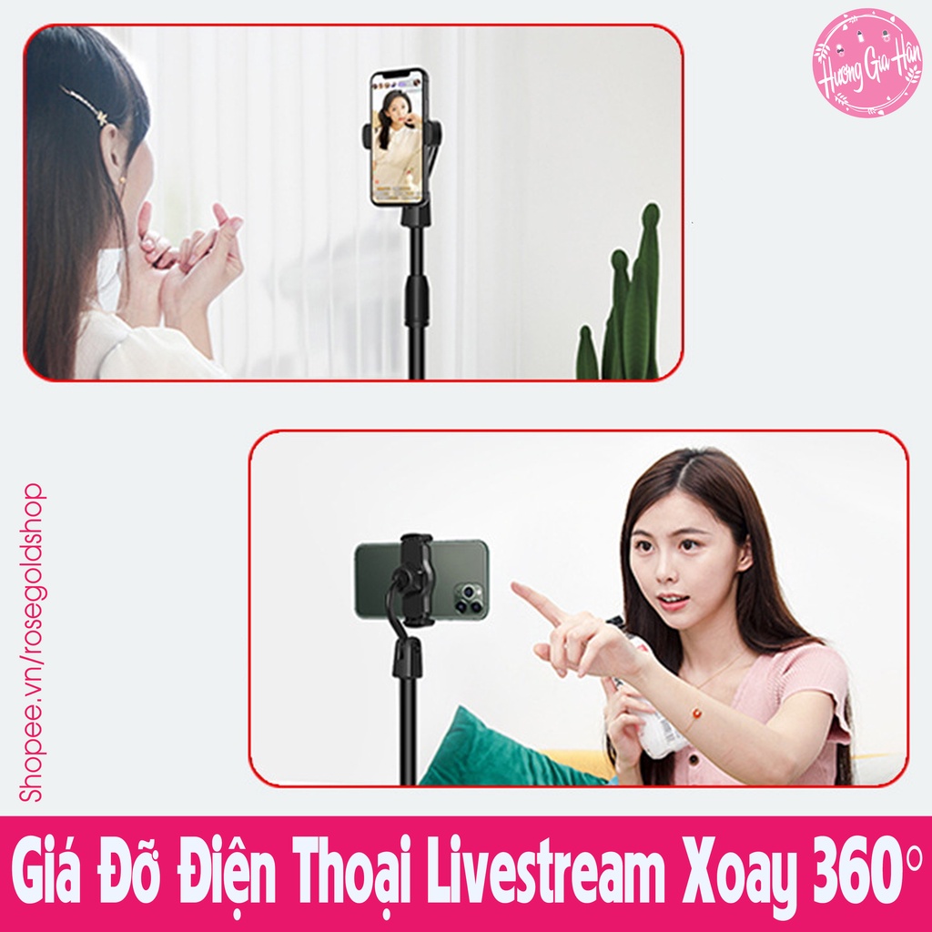 Giá Đỡ Điện Thoại Học Online, Quay TikTok, Livestream, Xem Video Xoay 360°