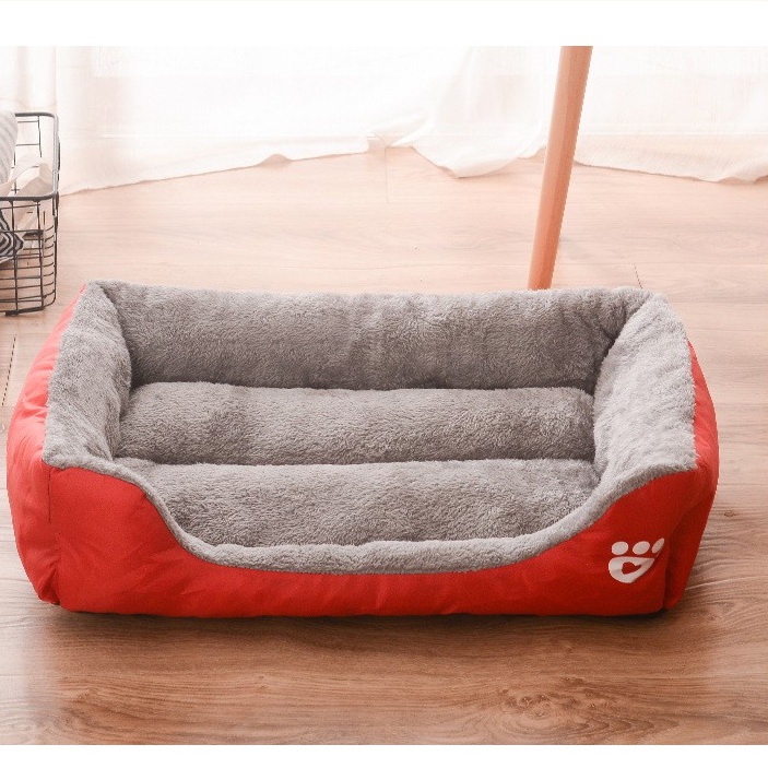 ổ nệm chó mèo bông in chân chó size 0.6mét