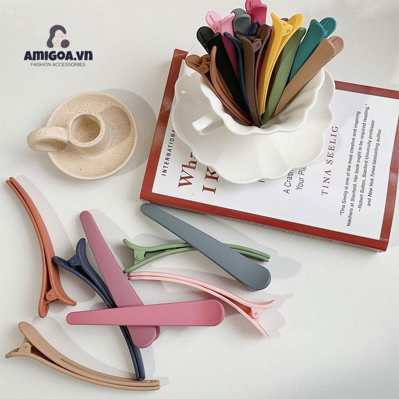 Kẹp Tóc Mái Màu Kẹo Dùng Trang Điểm Dành Cho Nữ