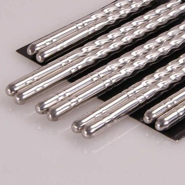 Đũa inox 1 đôi an toàn, sang trọng, lịch sự đồ dùng nhà bếp hàng chuẩn