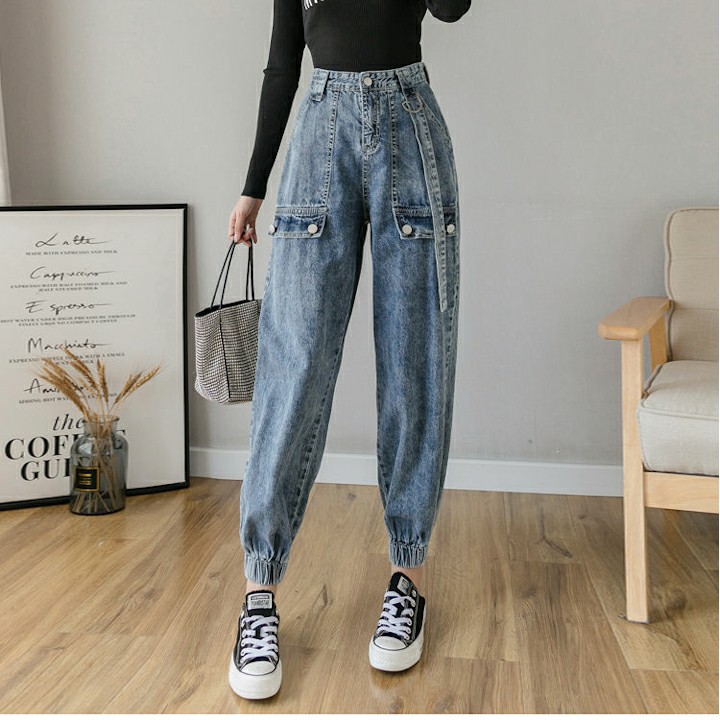 Quần jeans ống túm cá tính Mã: QD2213