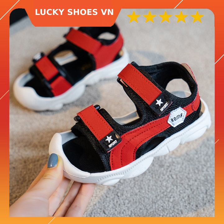 Sandal Bé Trai và bé gái Quai Hậu Mũi Cao Chống Trơn Chống Vấp Cho Bé Từ 2-5 Tuổi