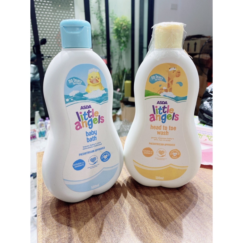 Sữa tắm chống cảm cho bé ASDA Little Angels chai 500ml