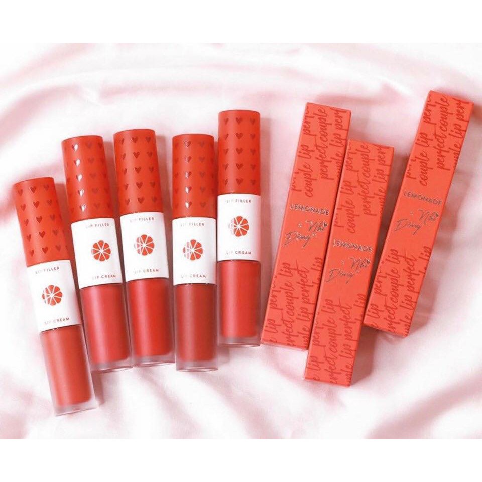 SON KEM LÌ 2 ĐẦU LEMONADE Perfect Couple Lip Love Edition