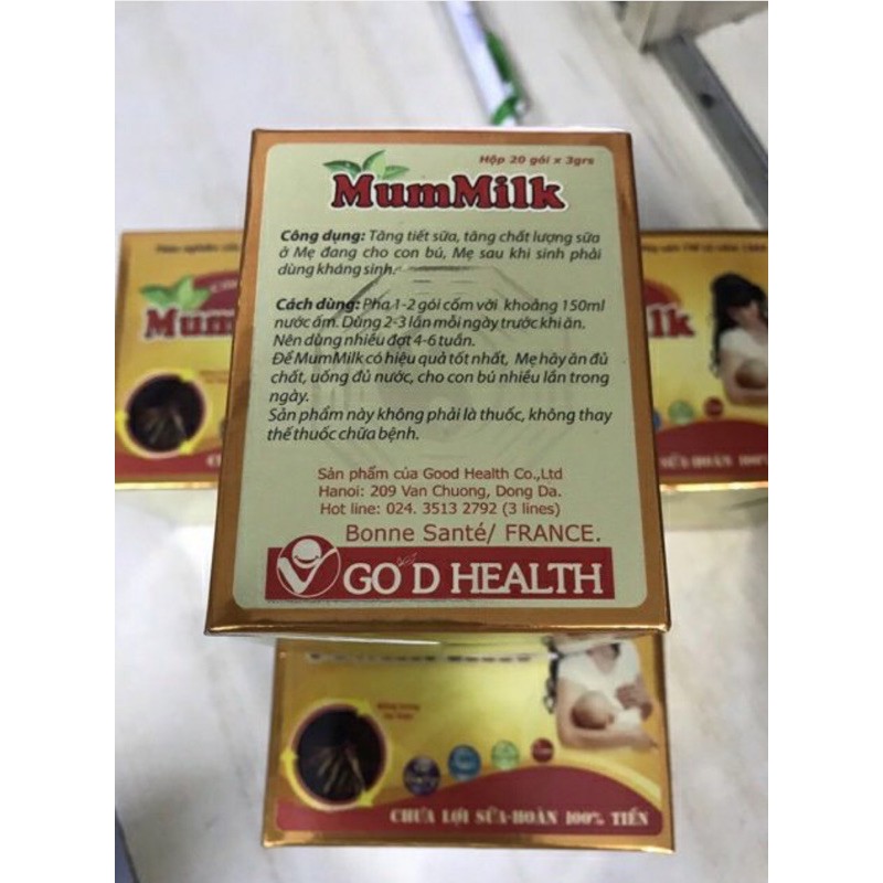 ( Mua  6 Tặng 1 Gel rửa tay khô Dr.Safe 100ml ) Cốm Lợi Sữa MUM MILK - Sữa Nguồn Tuôn Chảy