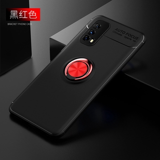 Ốp điện thoại TPU silicon mềm hiệu ứng mờ có giá đỡ hình nhẫn từ tính cho Vivo IQOO Z1X