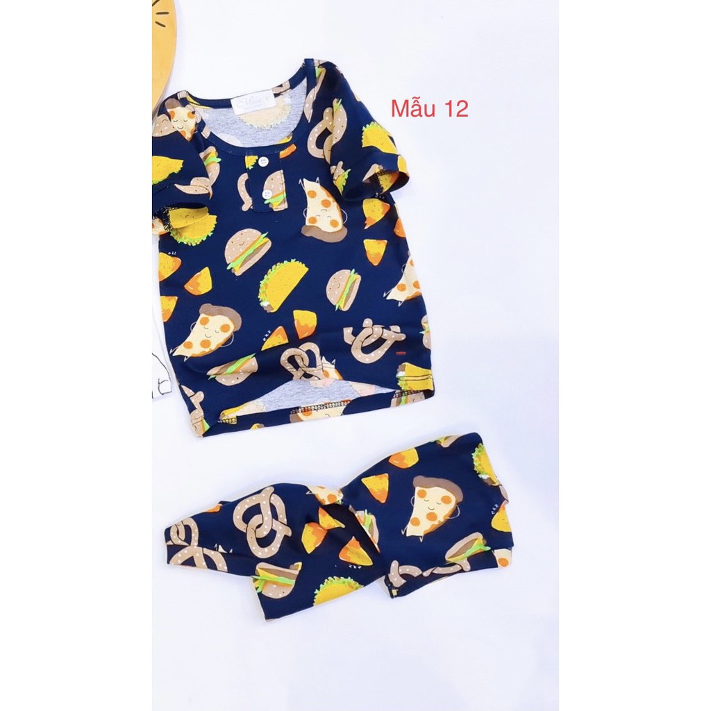 Bộ Ngắn Tay Cotton Thun Cao Cấp Xuất Hàn Bé Trai Phối Nút Trước - HM044 Homikids