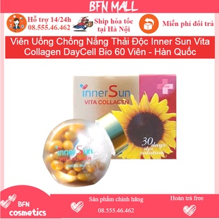 Viên Uống Chống Nắng Thải Độc Inner Sun Vita Collagen DayCell Bio 60 Viên - Hàn Quốc