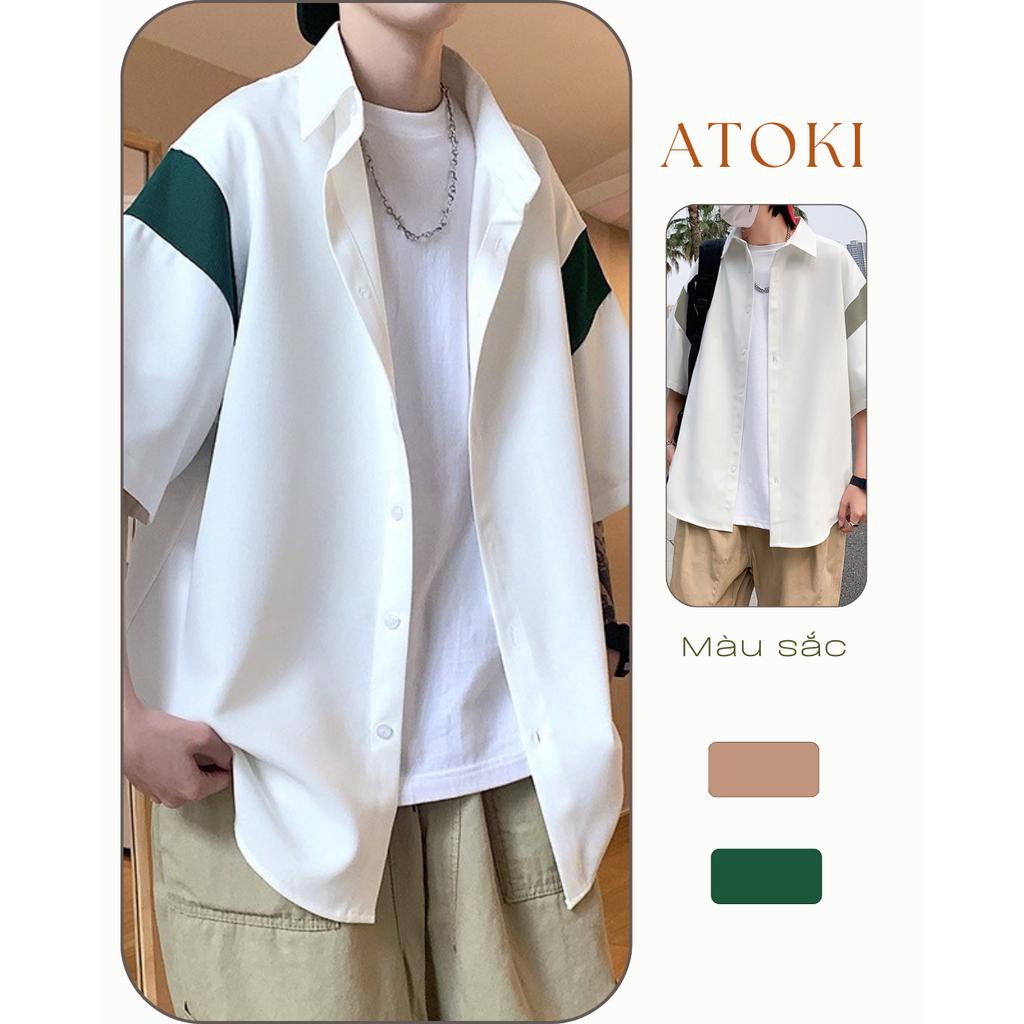Áo sơ mi Nam phối màu ATOKI 28