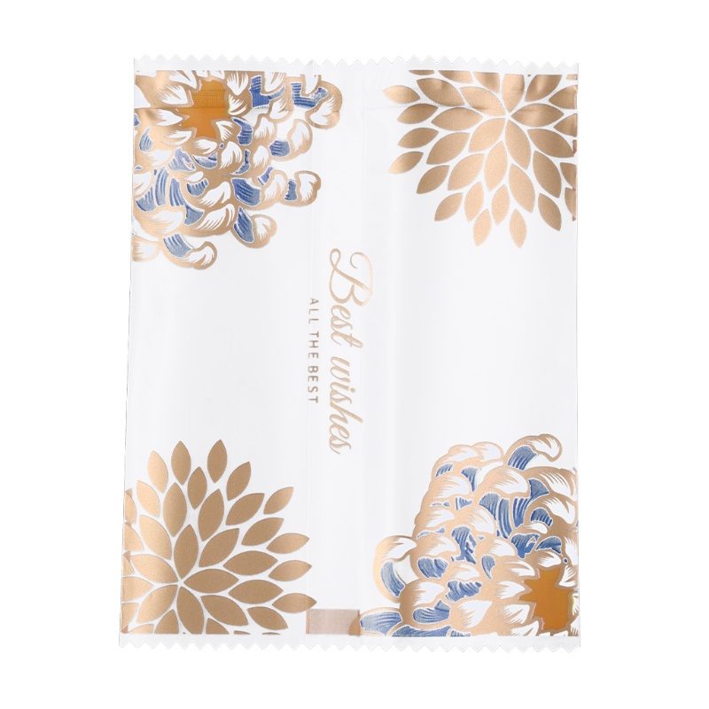 Set 100 túi nhựa đóng gói bánh trung thu đa dụng họa tiết hoa cúc