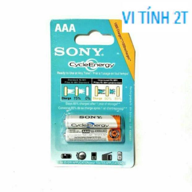 Pin Sạc Aa/ Aaa Sony Dung Lượng 4600Mah Vỉ 2 Viên