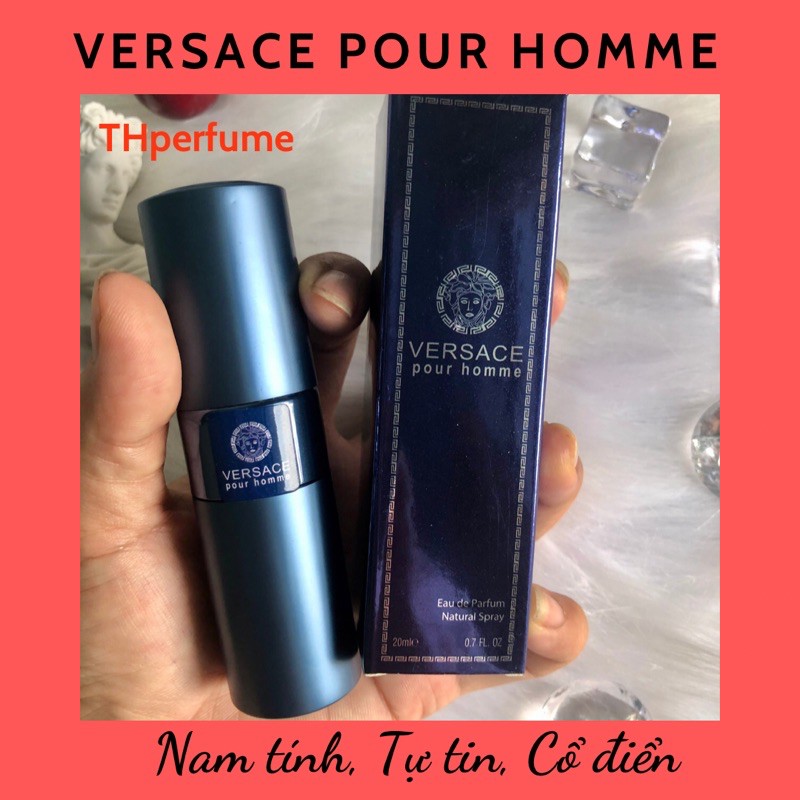 [ Son Vip] Nước Hoa Mini Nam 20ml VERSACE POUR HOMME