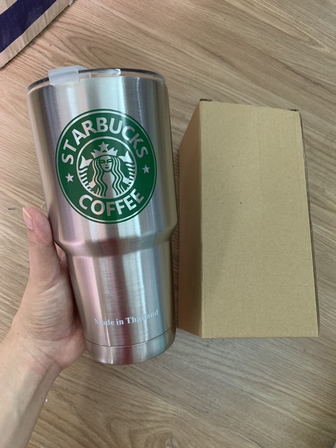 LY THÁI GIỮ NHIỆT STARBUCK MÀU BẠC 900ml SIÊU HÓT