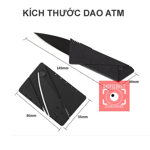 Dao xếp ATM nhỏ gọn tiện lợi hình dáng giống như thẻ ATM