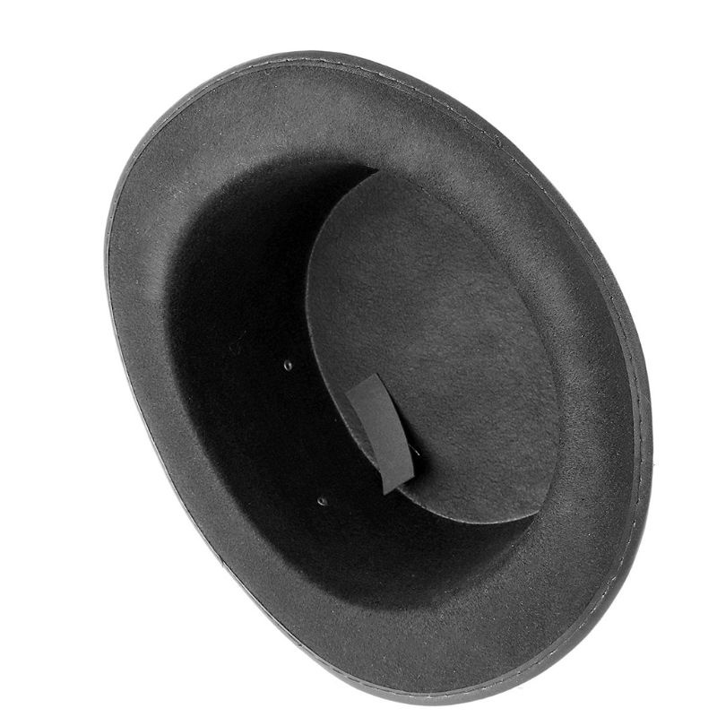 Mũ Jazz Bằng Kim Loại Màu Đen Phong Cách Cổ Điển Thời Trang Unisex