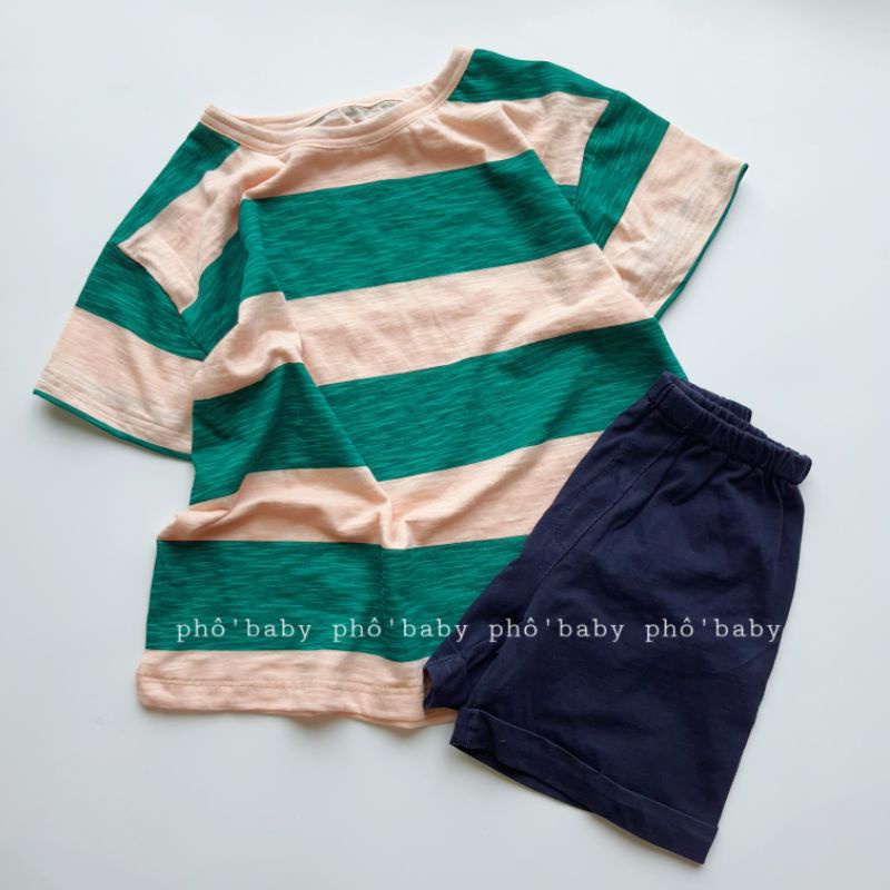 bộ kẻ bé trai siêu mềm mịn