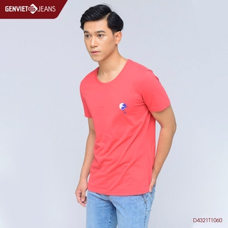 D4321T1060 - Áo Thun Cộc Tay Nam Cổ Tròn GENVIET
