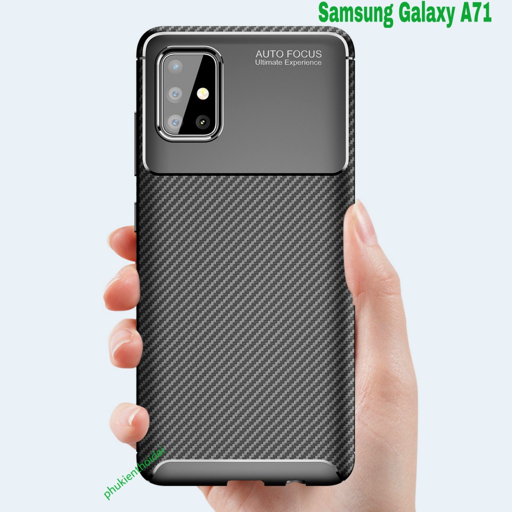 Ốp lưng Samsung A71  FREESHIP Từ 50k Rằn Ri hiệu Auto Focus siêu bền chống mồ hôi vân tay 2