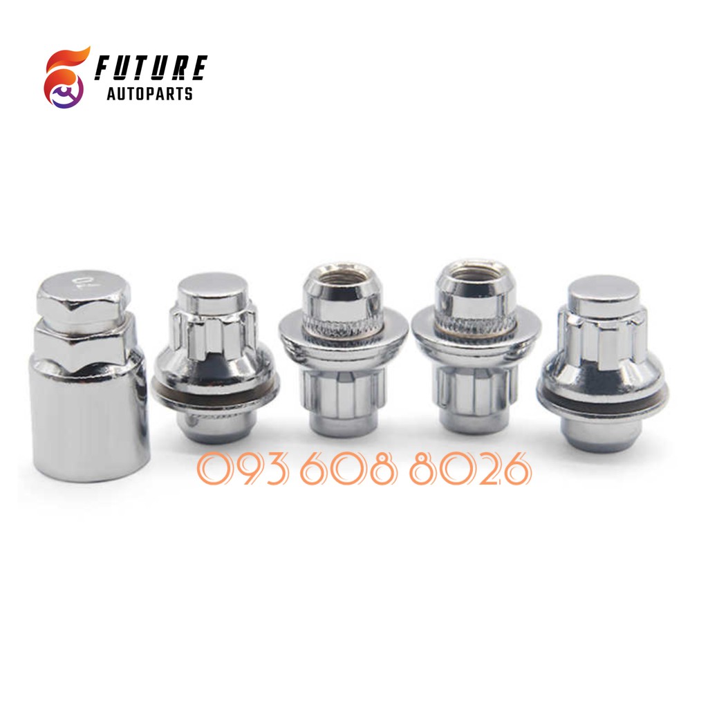 Bộ ốc khóa chống trộm dành cho xe Toyota, Mitsubishi - Future Autoparts