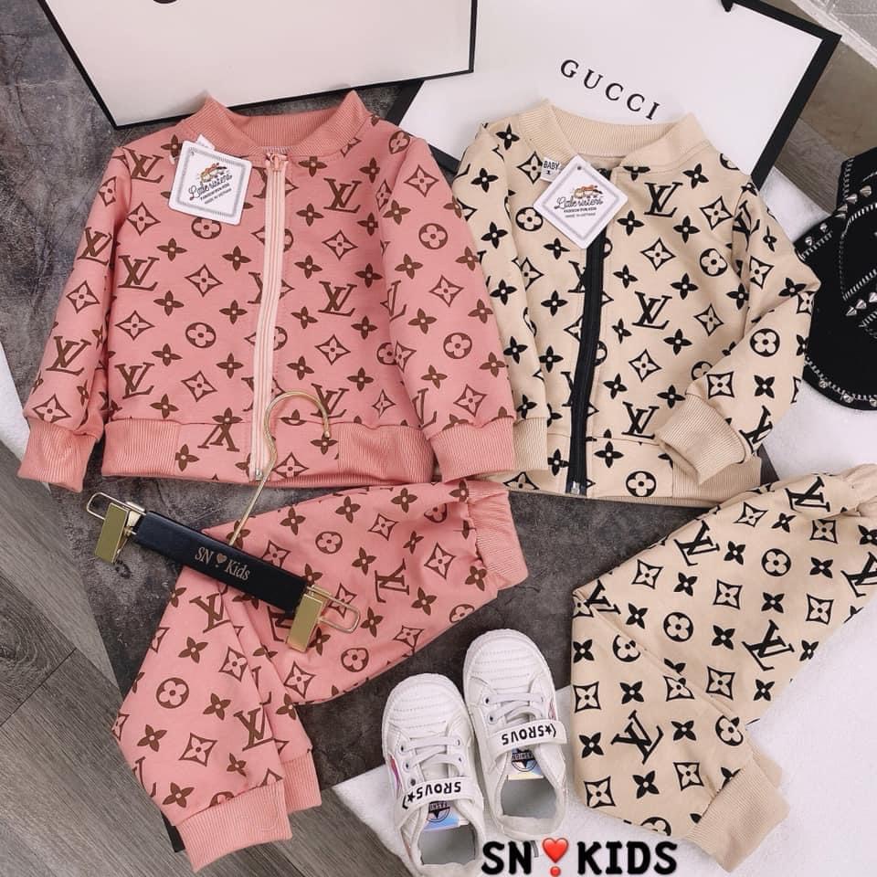 FREESHIP TỪ 50K_Set LV Chất Da Cá Cho Bé Trai, Bé Gái