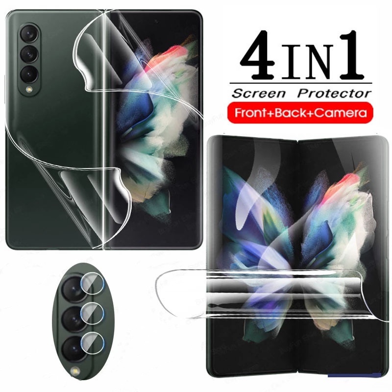 Miếng Dán Cường Lực 4 Trong 1 Bảo Vệ Camera Cho Samsung Galaxy Z Fold 3