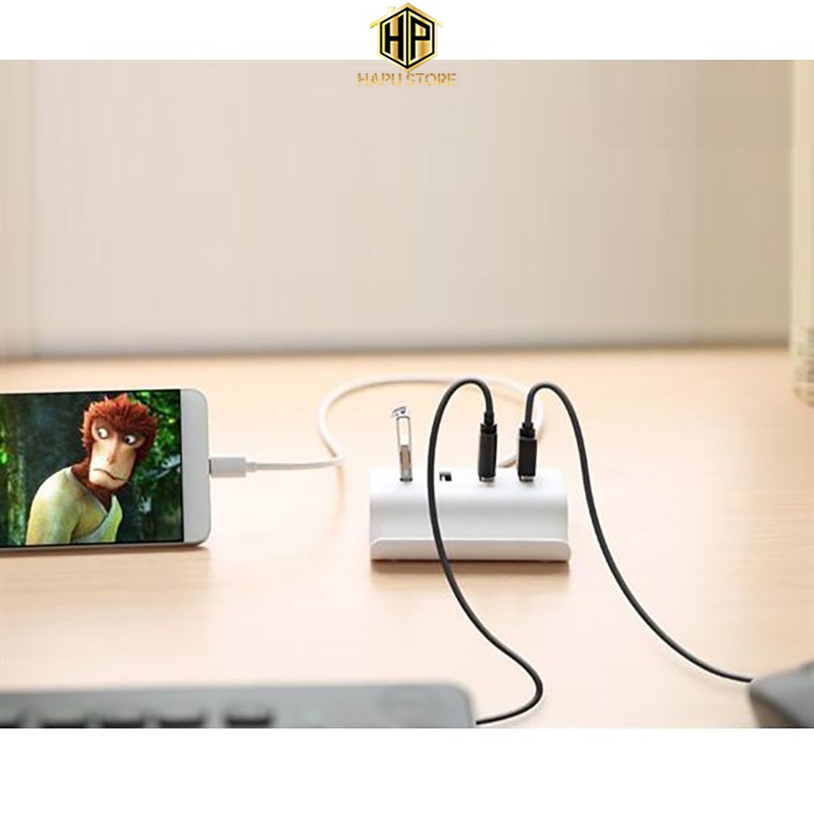 HUB USB-C 4 cổng Ugreen 30288 chuẩn USB 2.0 chính hãng - Hapustore